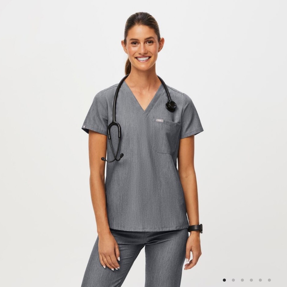 Figs scrubs womens technical collection graphite grey
